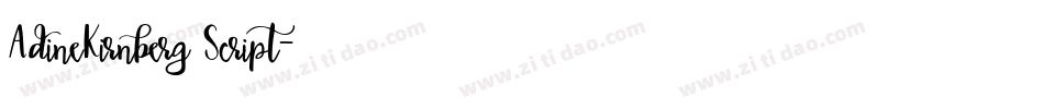 AdineKirnberg Script字体转换
